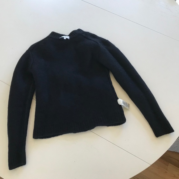 NEW TIBI BLACK ALPACA POMPOM SWEATER - Picture 11 of 13